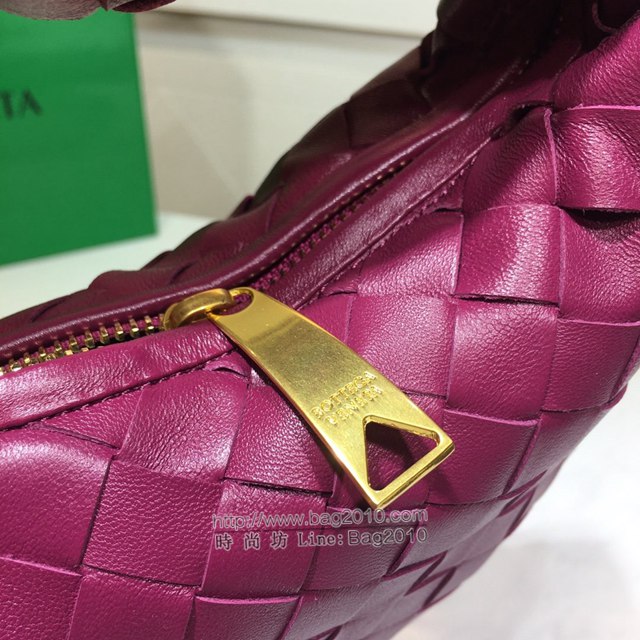 Bottega veneta高端女包 98070小號 寶緹嘉最新編織打結圓形hobo包 BV經典款羊皮手工編織女包  gxz1290